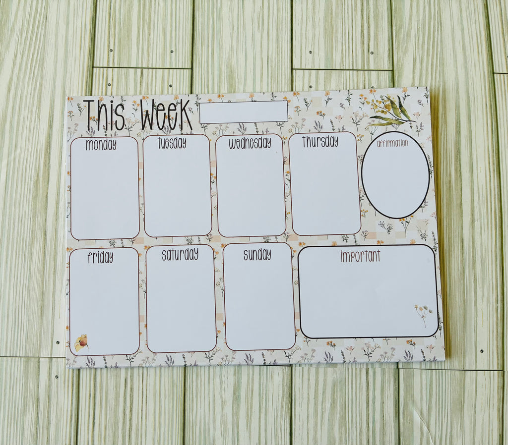 Wildflower Weekly Planner
