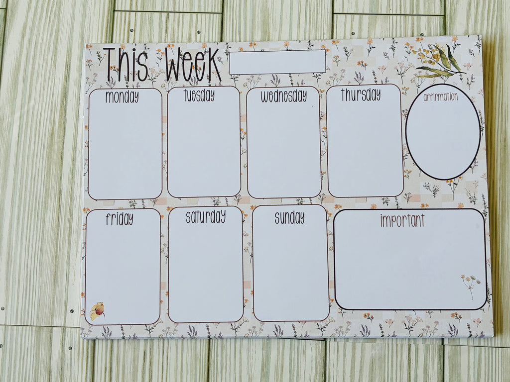 Wildflower Weekly Planner