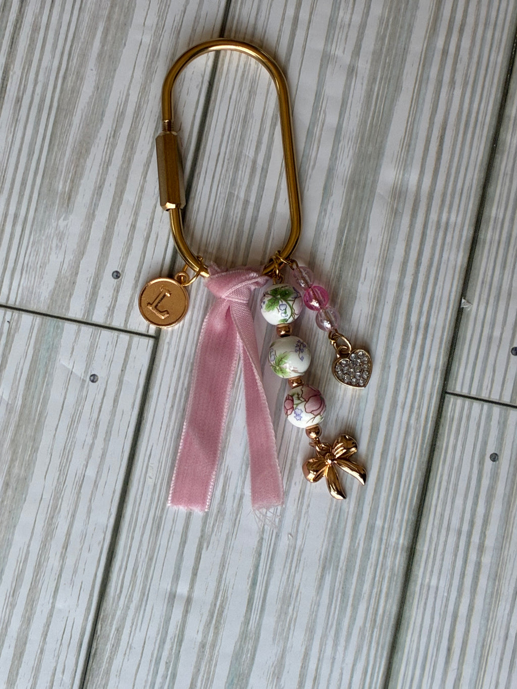 Vintage Pink Purse Charm