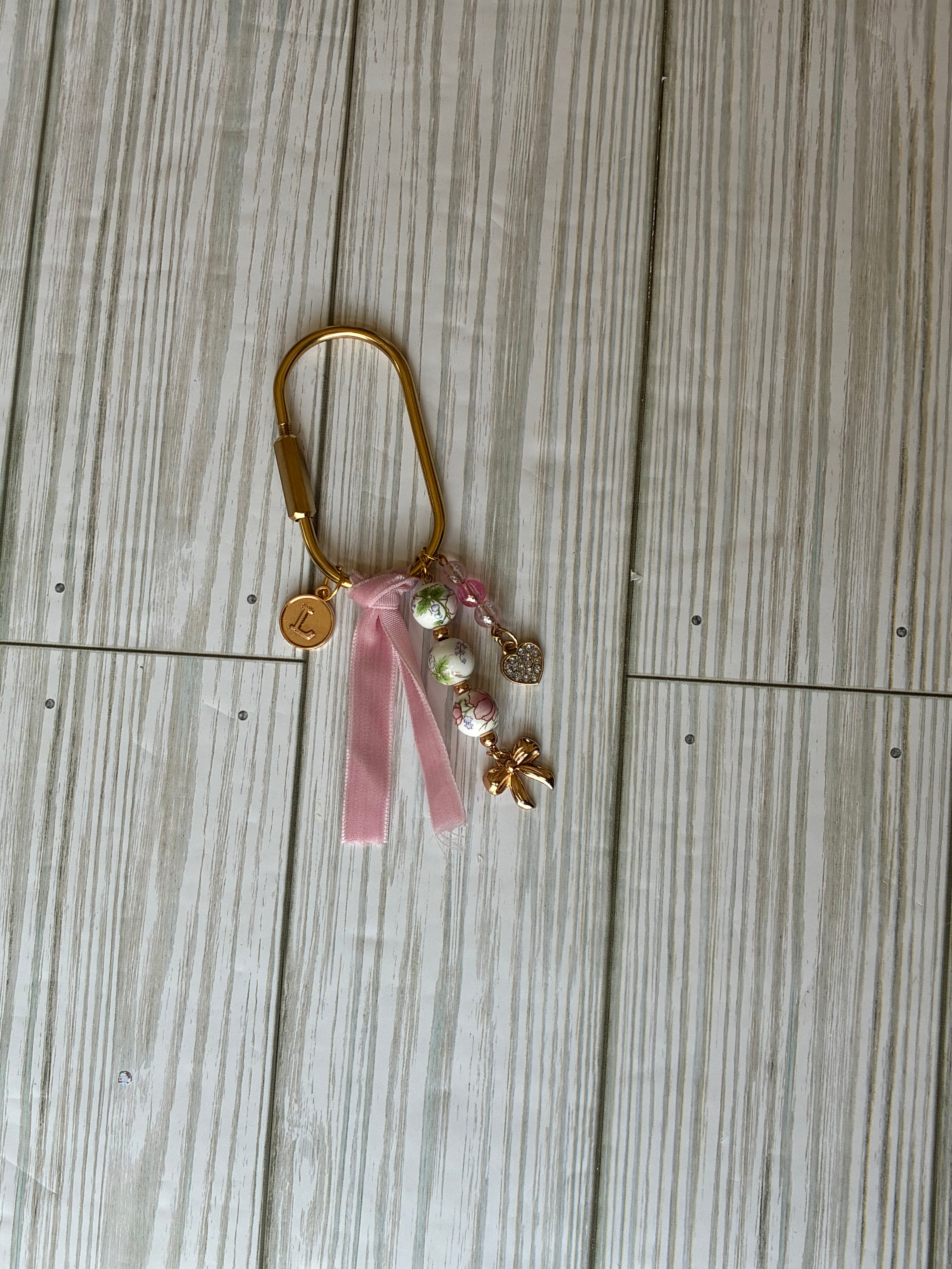 Vintage Pink Purse Charm