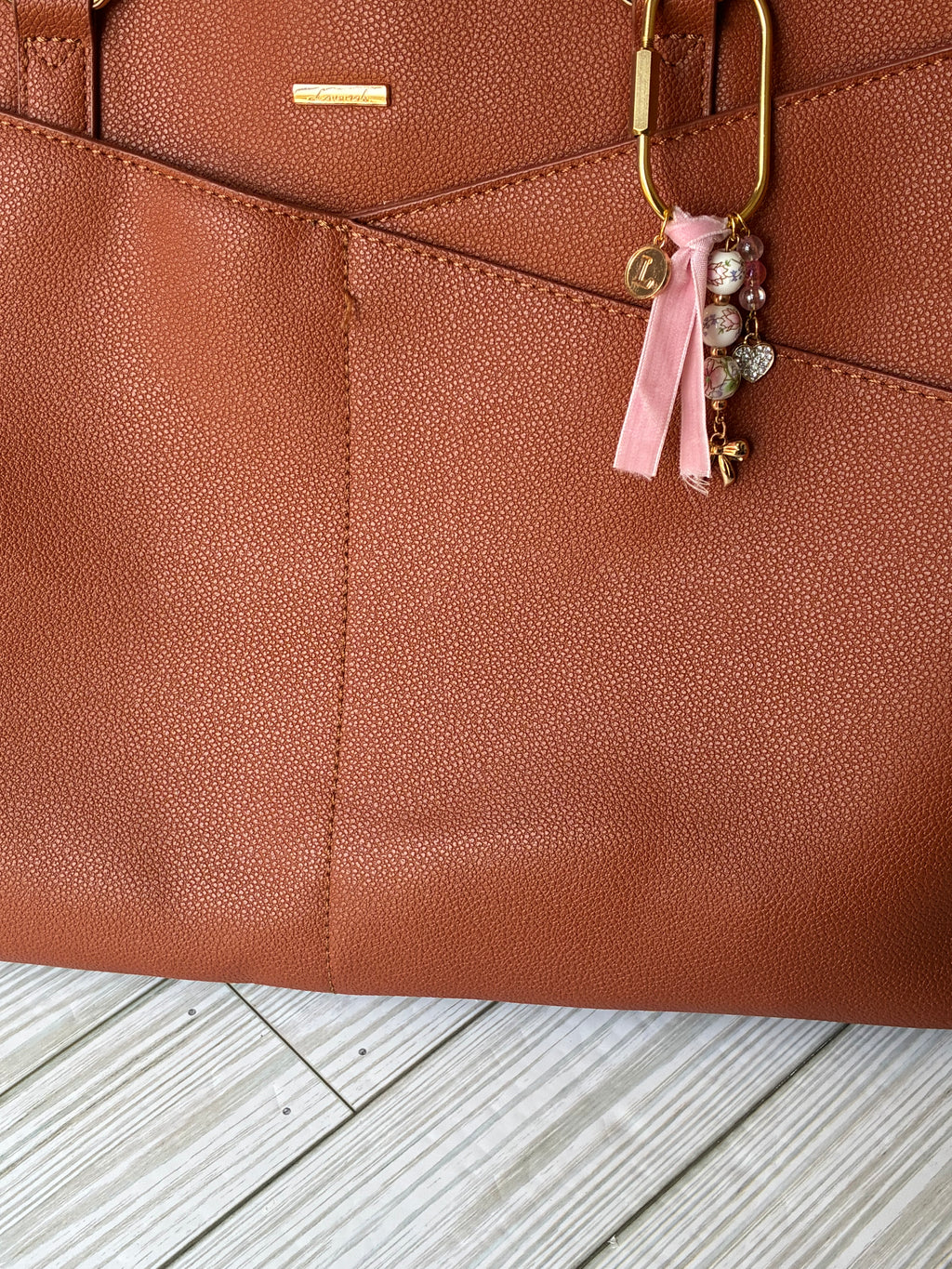 Vintage Pink Purse Charm