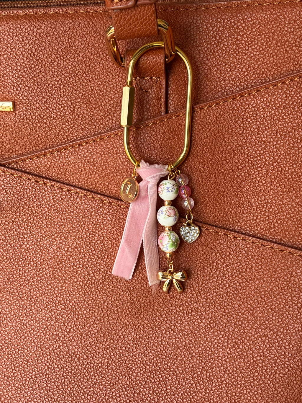 Vintage Pink Purse Charm