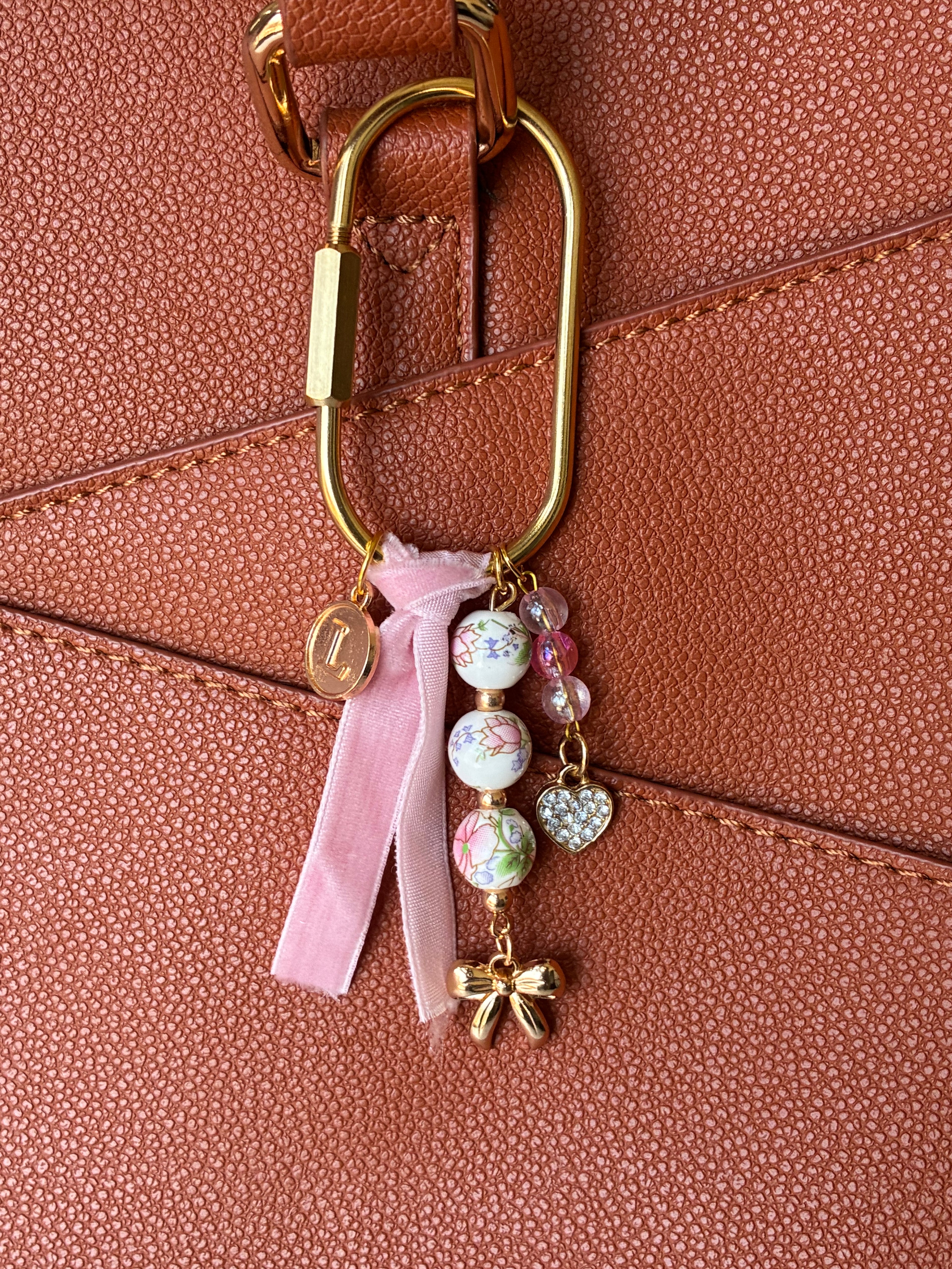 Vintage Pink Purse Charm