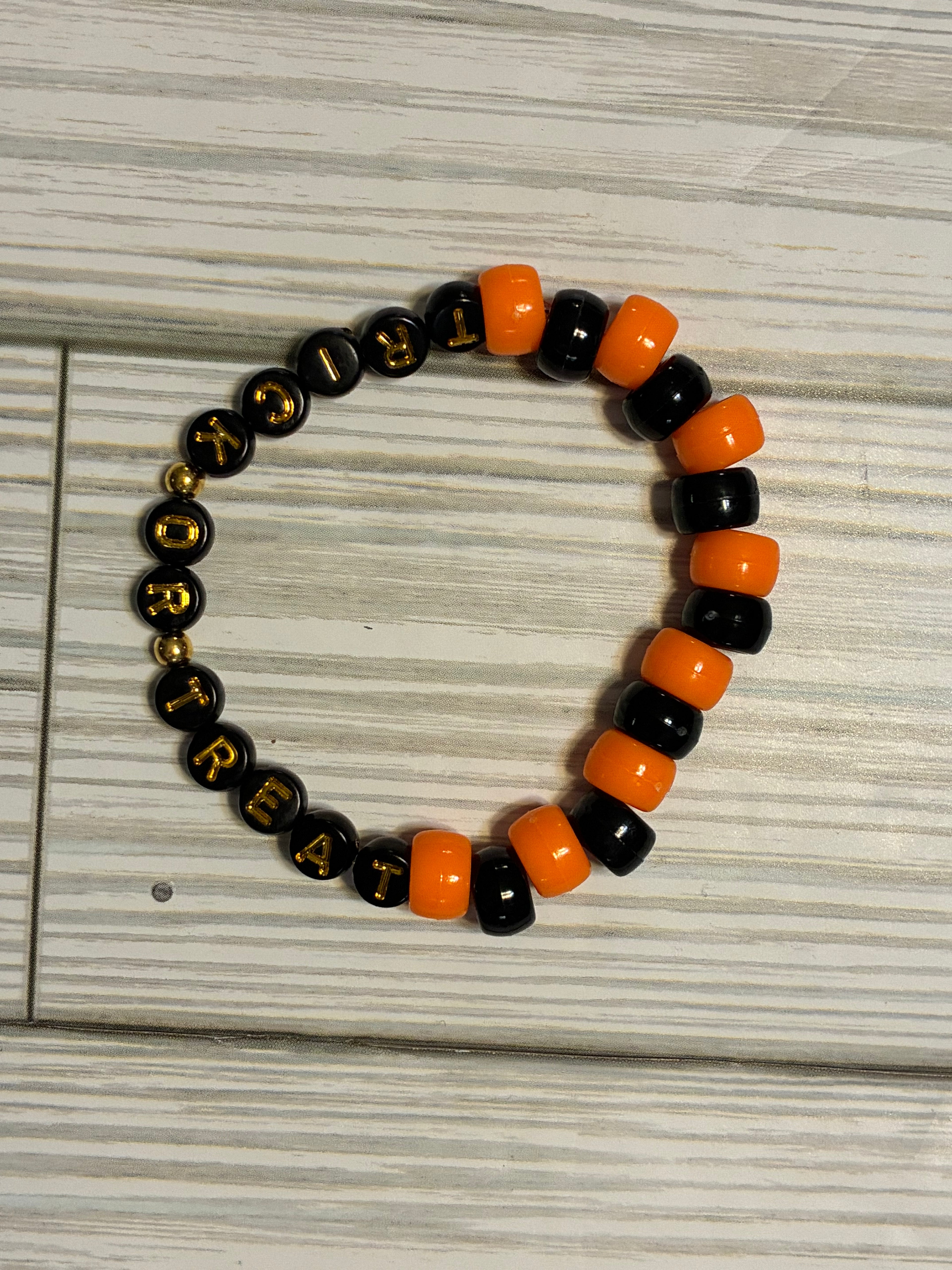 Trick or Treat Beaded Bracelet