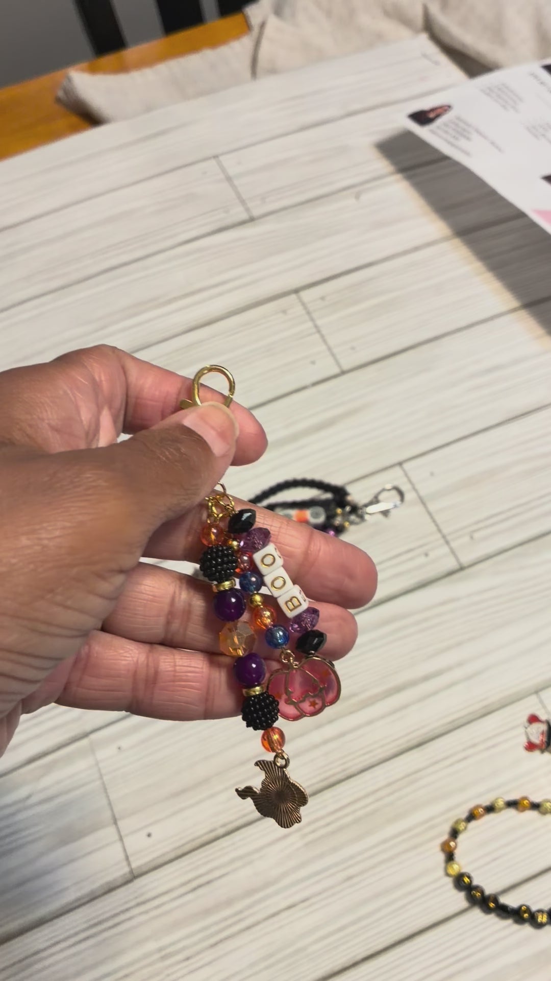 Boo! Halloween Keychain